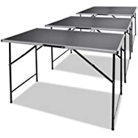 vidaXL Tabla pegada Plegable Set de 3 Piezas